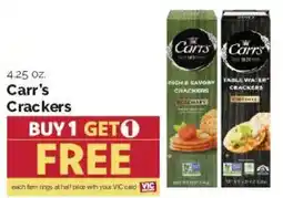 Harris Teeter Carr's Crackers offer