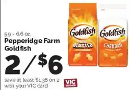 Harris Teeter Pepperidge Farm Goldfish offer