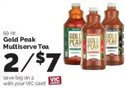 Harris Teeter Gold Peak Multiserve Tea offer