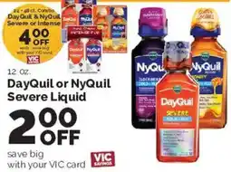 Harris Teeter DayQuil or NyQuil Severe Liquid offer