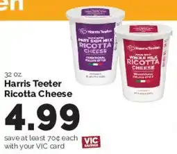 Harris Teeter Harris Teeter Ricotta Cheese offer