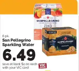 Harris Teeter San Pellegrino Sparkling Water offer