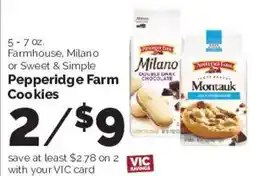 Harris Teeter Pepperidge Farm Cookies offer