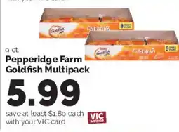 Harris Teeter Pepperidge Farm Goldfish Multipack offer