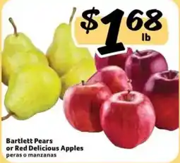 Fresco y Más Bartlett Pears or Red Delicious Apples offer