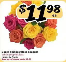 Fresco y Más Dozen Rainbow Rose Bouquet offer