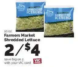 Harris Teeter Farmers Market Shredded Lettuce offer