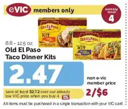 Harris Teeter Old El Paso Taco Dinner Kits offer