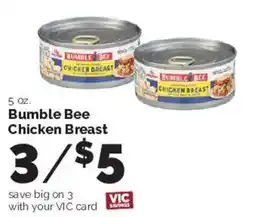 Harris Teeter Bumble Bee Chicken Breast offer