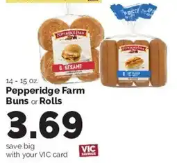 Harris Teeter Pepperidge Farm Buns or Rolls offer