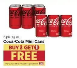 Harris Teeter Coca-Cola Mini Cans offer