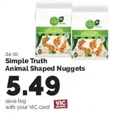Harris Teeter Simple Truth Animal Shaped Nuggets offer