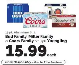 Harris Teeter Bud Family, Miller Family or Coors Family or Yuengling offer