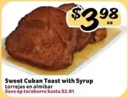 Fresco y Más Sweet Cuban Toast with Syrup offer