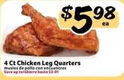 Fresco y Más 4 Ct Chicken Leg Quarters offer
