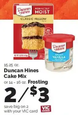 Harris Teeter Duncan Hines cake mix offer