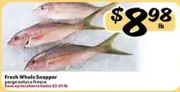 Fresco y Más Fresh Whole Snapper offer