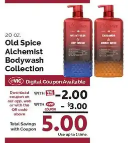 Harris Teeter Old Spice Alchemist Bodywash Collection offer