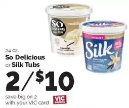 Harris Teeter So Delicious or Silk Tubs offer