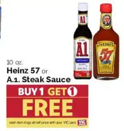 Harris Teeter Heinz 57 or A.1. Steak Sauce offer
