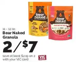 Harris Teeter Bear Naked Granola offer