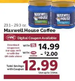 Harris Teeter Maxwell House Coffee offer