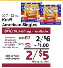 Harris Teeter Kraft American Singles offer