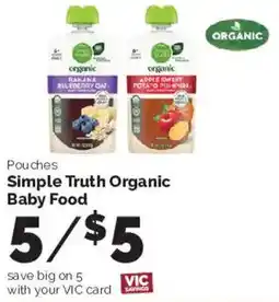 Harris Teeter Simple Truth Organic Baby Food offer