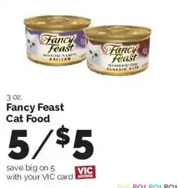 Harris Teeter Fancy Feast Cat Food offer