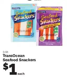 Harris Teeter TransOcean Seafood Snackers offer