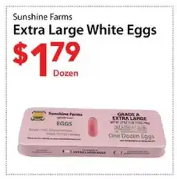 Three Guys from Brooklyn Sunshine Farms Extra Large White Eggs offer