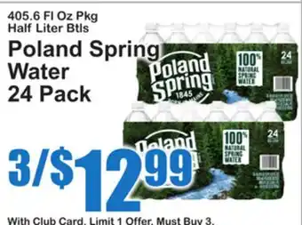 SuperFresh Poland Spring Water offer