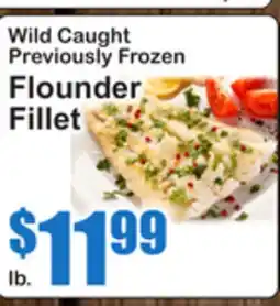 SuperFresh Wild Caught Previously Frozen Flounder Fillet offer