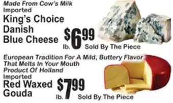 SuperFresh King's Choice Danish Blue Cheese, Red Waxed Gouda offer