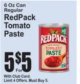 SuperFresh RedPack Tomato Paste offer