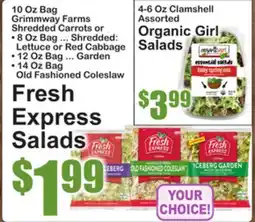 SuperFresh Fresh Express Salads offer