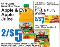 SuperFresh Apple & Eve Apple Juice offer