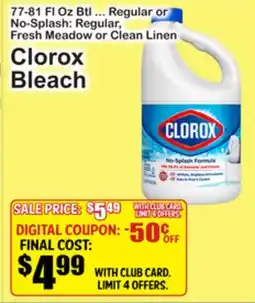 SuperFresh Clorox Bleach offer