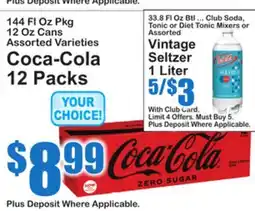 SuperFresh Coca-Cola ZERO SUGAR offer