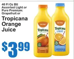SuperFresh 46 Fl Oz Btl Assorted Light or Pure Premium: Grapefruit or Tropicana Orange Juice offer