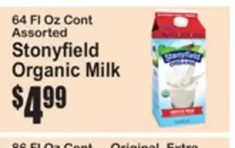 SuperFresh Stonyfield Organic Milk offer