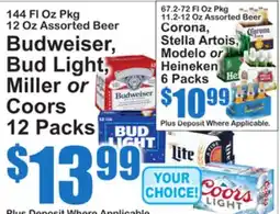 SuperFresh Budweiser, Bud Light, Miller or Coors offer