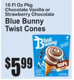 SuperFresh Blue Bunny Twist Cones offer