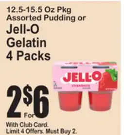 SuperFresh Jell-O Assorted Pudding or Gelatin offer