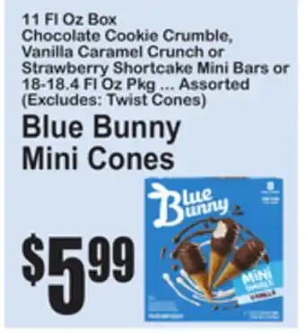 SuperFresh Blue Bunny Mini Cones offer