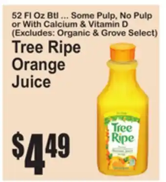 SuperFresh Tree Ripe Orange Juice offer
