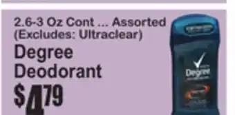SuperFresh Degree Deodorant offer