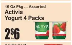SuperFresh Activia Yogurt 4 Packs offer