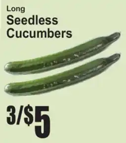 SuperFresh Long Seedless Cucumbers offer