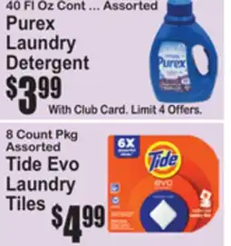 SuperFresh Purex Laundry Detergent - Tide Evo Laundry Tiles offer